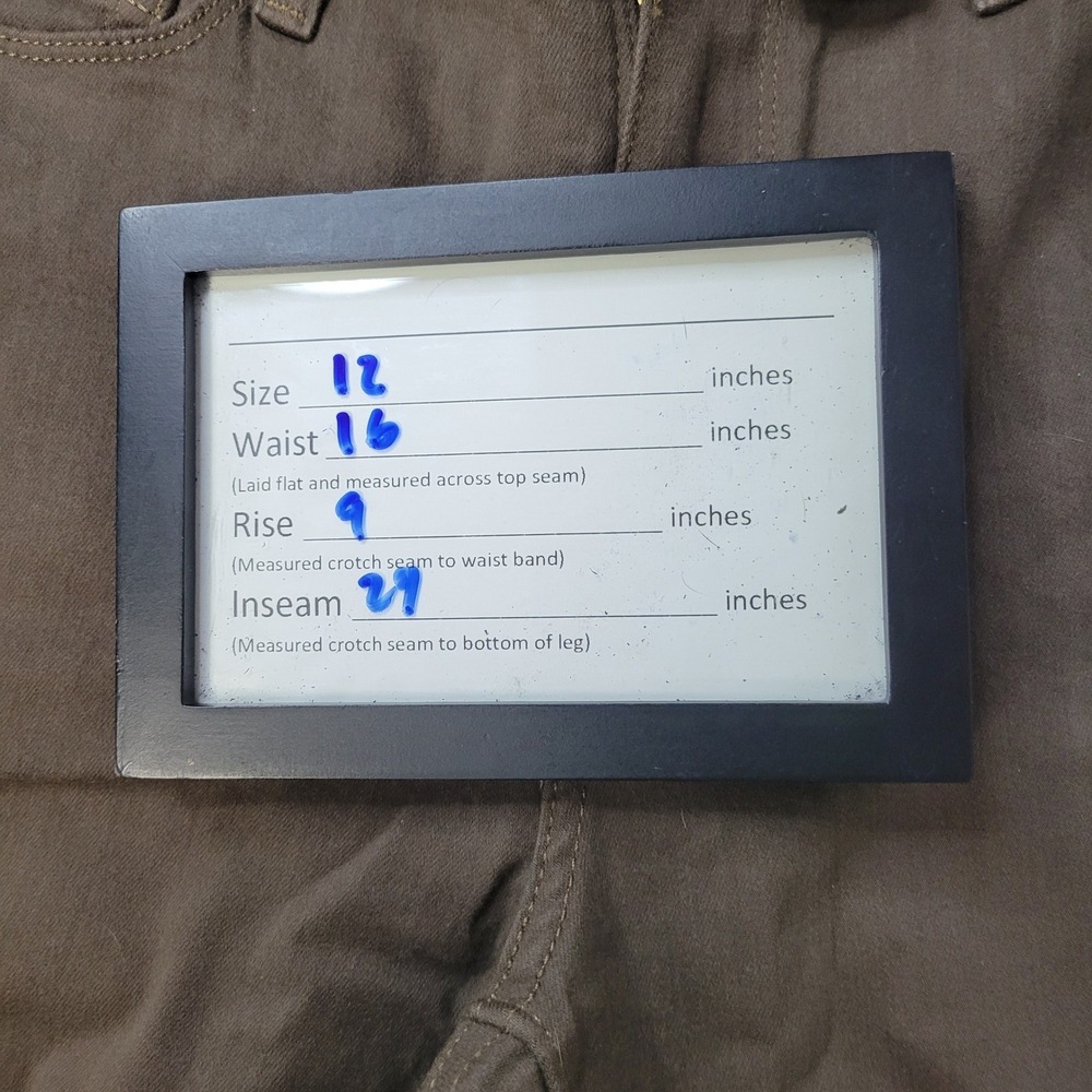 Lee Perfectly Fit Shapes Straight Leg‎ Pants Woodspice Medium 12 Mid Rise TAG - Picture 10 of 12